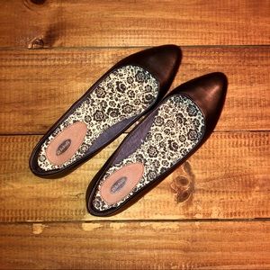 Dr. Scholl’s black leather flats size 10
